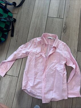 Janie and Jack Light Pink Button-Down Shirt